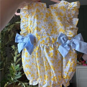 Cecil and Lou Floral Baby Romper